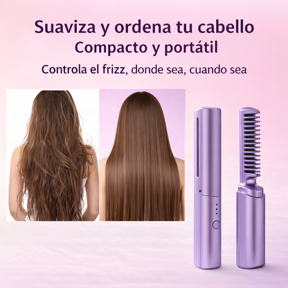 Cabello Perfecto Todo el Día ✨ PEINE ALISADOR PORTATIL VIRAL